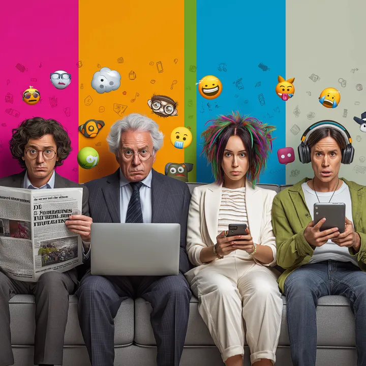 Comedy movies illustration